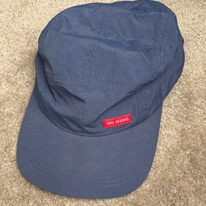 Topo Designs Dark Blue Hat with Red Tag